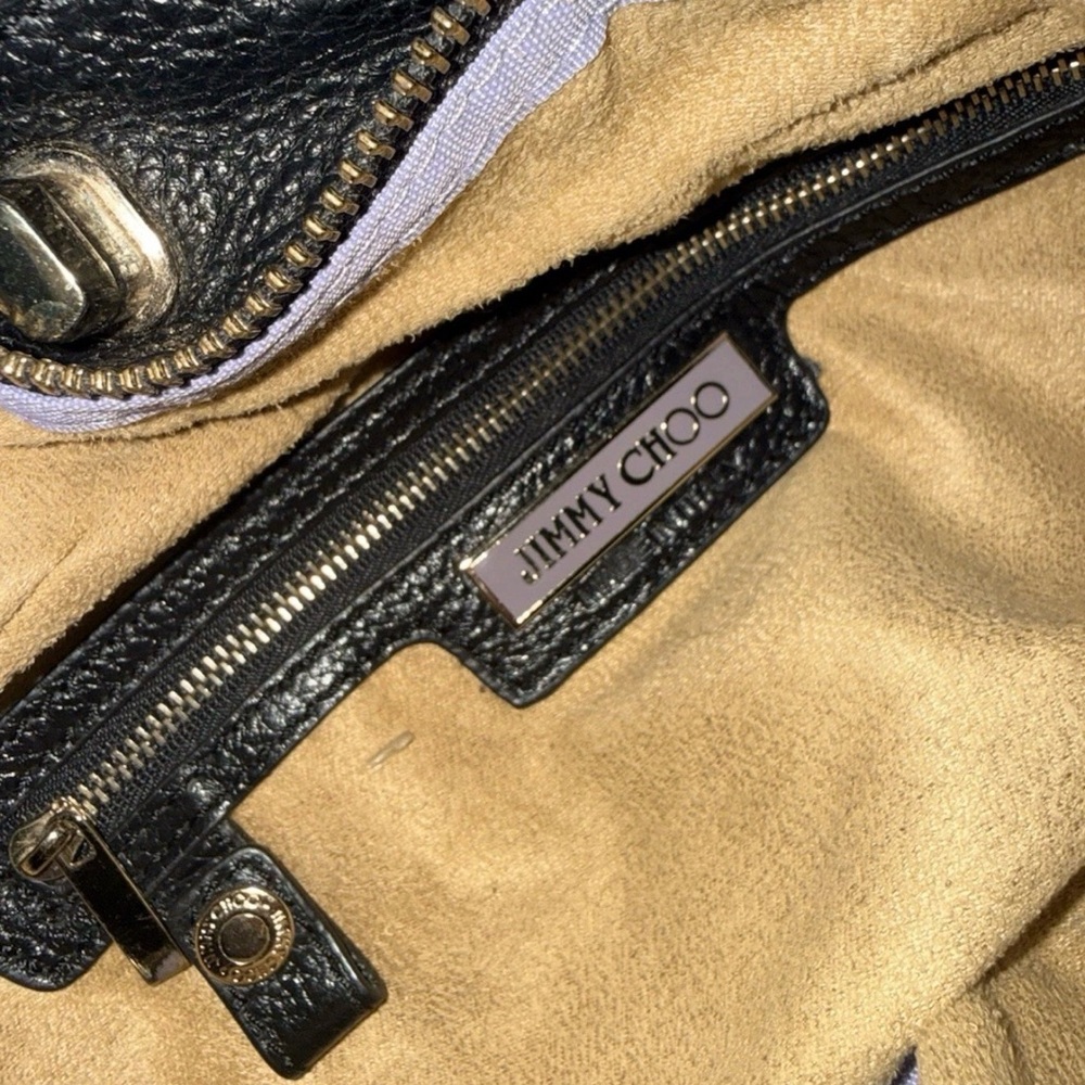 Jimmy Choo Blythe Black Leather Satchel - Picture 5 of 7